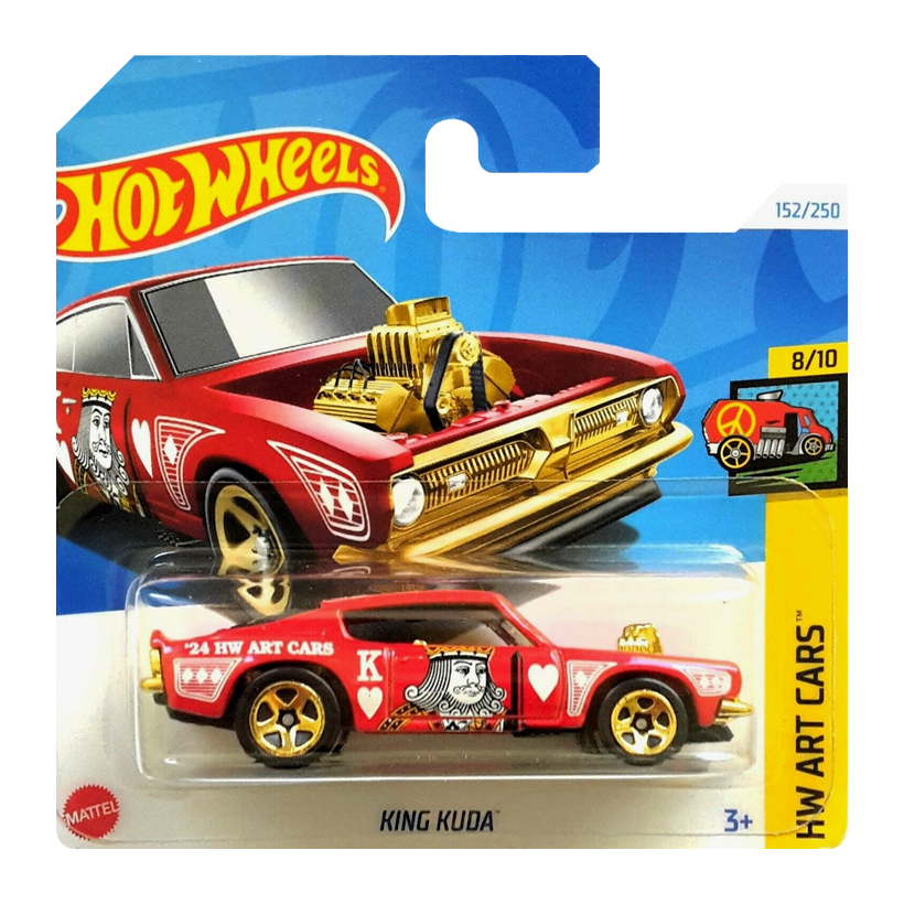 Машинка Базовая Hot Wheels King Kuda HW Art Cars 1:64 HTD73 Red - Retromagaz