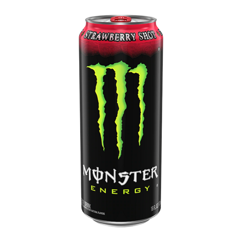 Напиток Энергетический Monster Energy Strawberry Shot Zero Sugar 473ml - Retromagaz