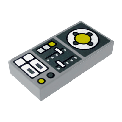 Плитка Lego Groove with Vehicle Control Panel Декоративна 1 x 2 3069bpb0847 6329662 Light Bluish Grey 4шт Б/У - Retromagaz