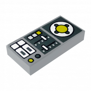 Плитка Lego Groove with Vehicle Control Panel Декоративна 1 x 2 3069bpb0847 6329662 Light Bluish Grey 4шт Б/У