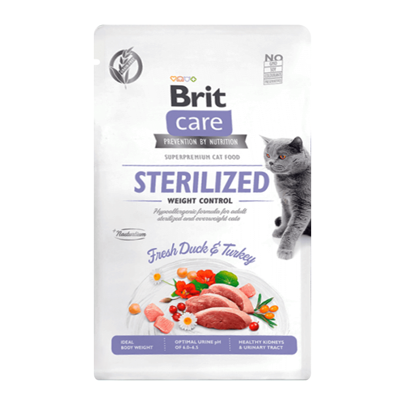 Сухой Корм для Кошек Cтерилизованных Brit Care Urinary Health Утка і Індейка 400g - Retromagaz