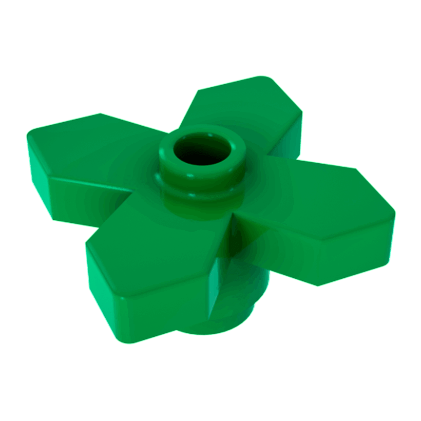 Рослина 10шт Lego Квітка Leaves Angular 2 x 2 4727 4143562 Bright Green Б/У - Retromagaz