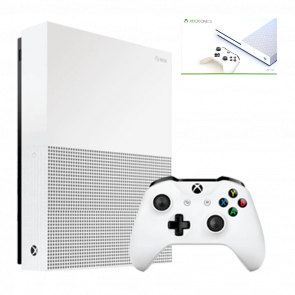 Набор Консоль Microsoft Xbox One S All-Digital Edition 1TB White Б/У Хороший  + Коробка - Retromagaz