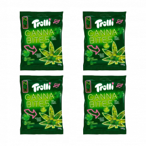 Набір Цукерки Жувальні Trolli Cannabites 150g 4шт - Retromagaz