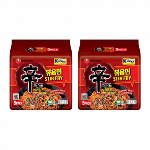 Набір Локшина 10шт Nongshim Shin Рамьон Покиммьон Stir Fry Гостра 131g Набір Локшина 10шт Nongshim Shin Рамьон Покиммьон Stir Fry Гостра 131g - Retromagaz