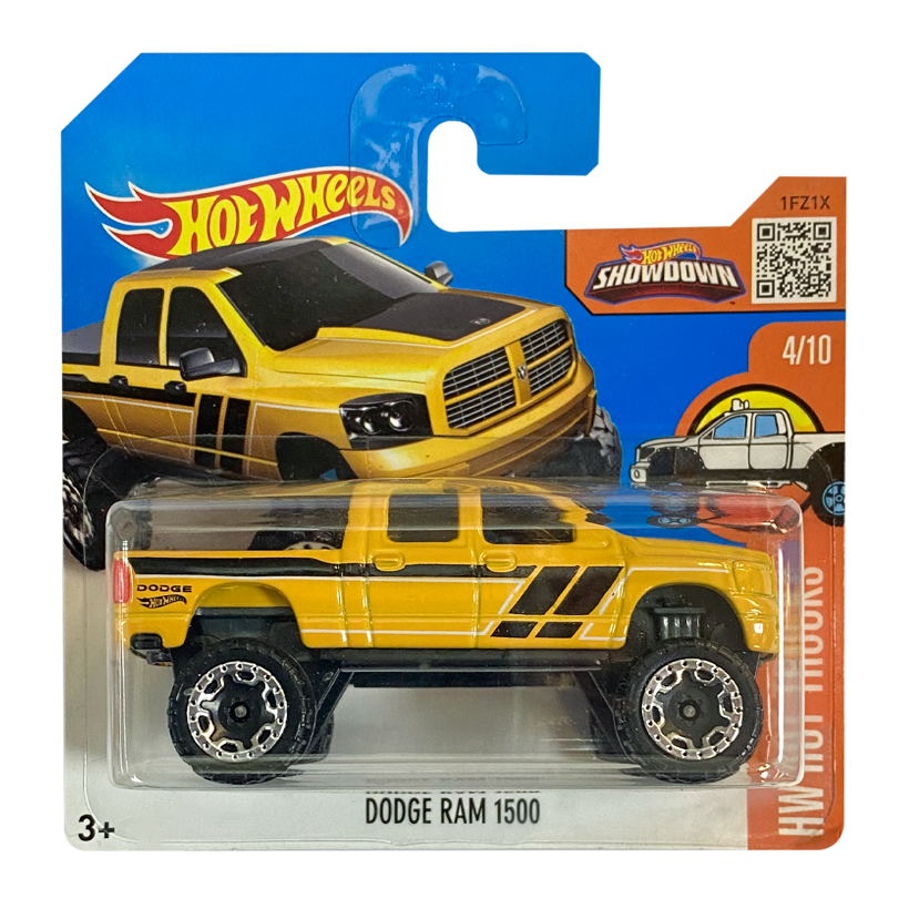 Машинка Базовая Hot Wheels Dodge Ram 1500 Hot Trucks 1:64 DHR50 Yellow - Retromagaz