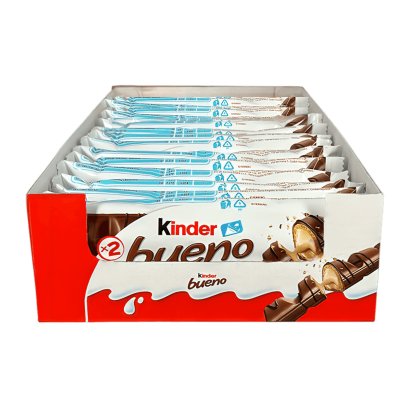 Набір Батончик 15шт Kinder Bueno 2 Pieces 43g - Retromagaz