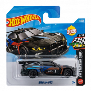 Машинка Базовая Hot Wheels BMW M4 GT3 HW Starting Grid 1:64 JJK96 Black - Retromagaz