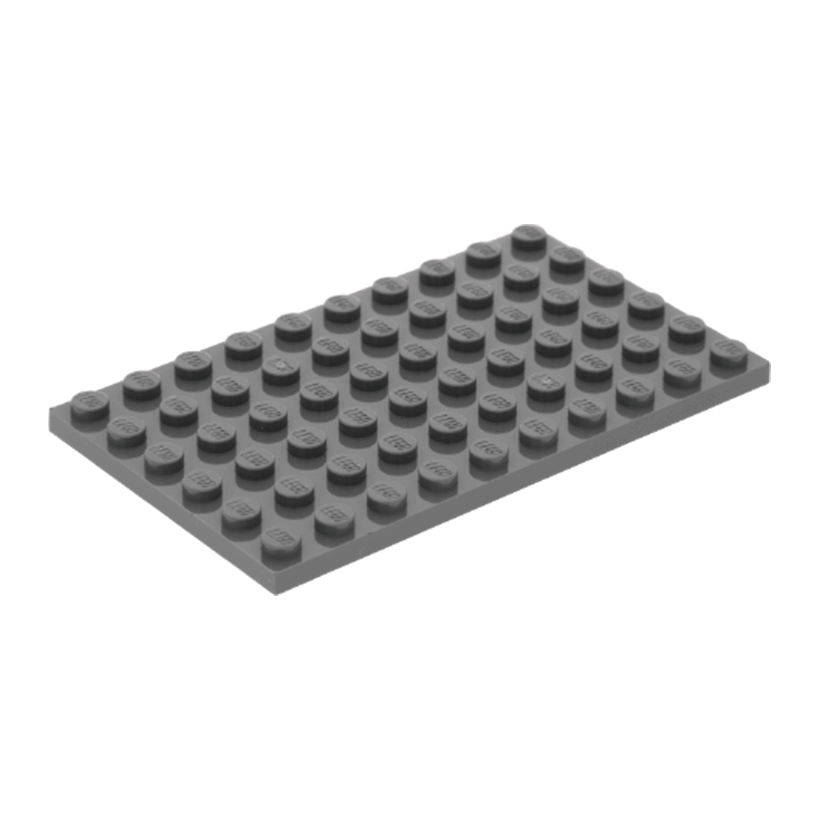 Пластина 4шт Lego Звичайна 6 x 10 3033 4211114 Dark Bluish Grey Б/У - Retromagaz