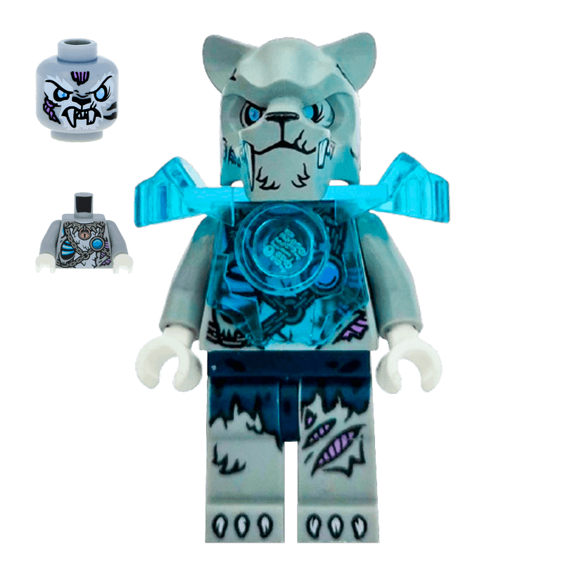 Фигурка Lego Saber-Tooth Tiger Tribe Sykor Heavy Armor Legends of Chima loc132 Б/У - Retromagaz
