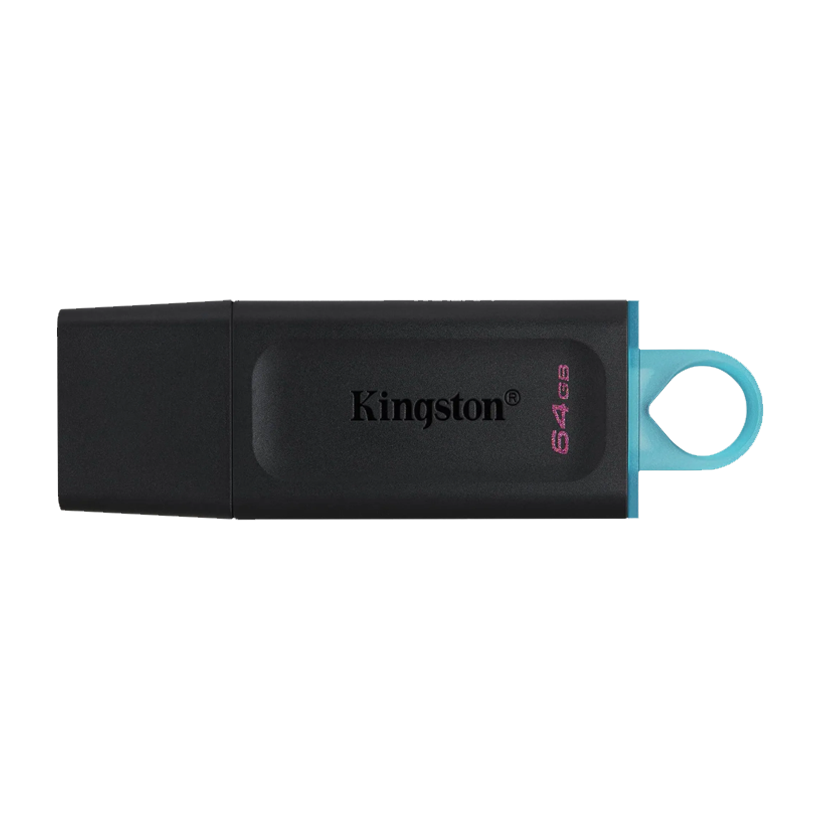 Флеш-накопичувач Kingston DT Exodia USB-A 3.2 Gen1 Black/Teal 64GB - Retromagaz