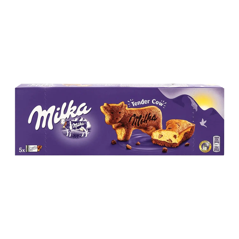 Бисквит Milka Tender Cow с Кусочками Шоколада 140g - Retromagaz