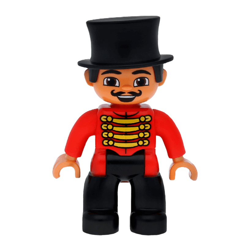 Фігурка Lego Boy Circus Ringmaster Duplo 47394pb152 Б/У - Retromagaz