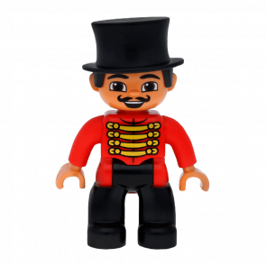 Фигурка Lego Circus Ringmaster Duplo Boy 47394pb152 Б/У - Retromagaz