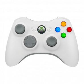 Геймпад Беспроводной Microsoft Xbox 360 White Б/У - Retromagaz