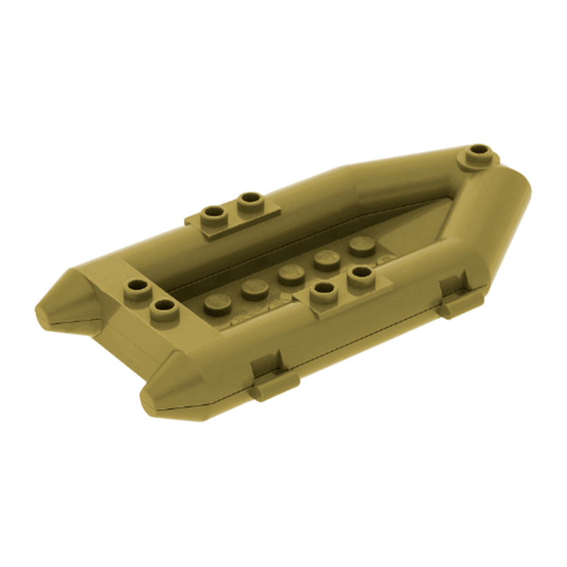 Для Судна Lego Основа Rubber Raft Small 30086 75977 6016453 Olive Green Б/У - Retromagaz