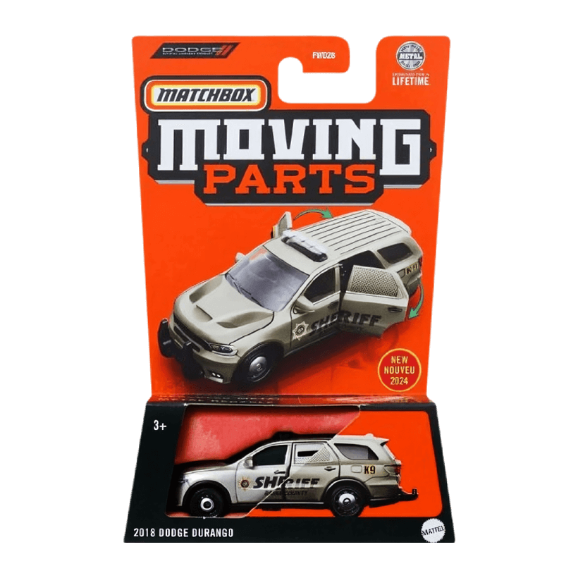 Тематическая Машинка Matchbox 2018 Dodge Durango Moving Parts 1:64 FWD28/HVM78 Grey - Retromagaz