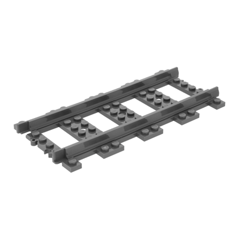 Для Поїзда Lego Рейки Straight 53401 17275 4279714 6037688 6070018 Dark Bluish Grey Б/У - Retromagaz