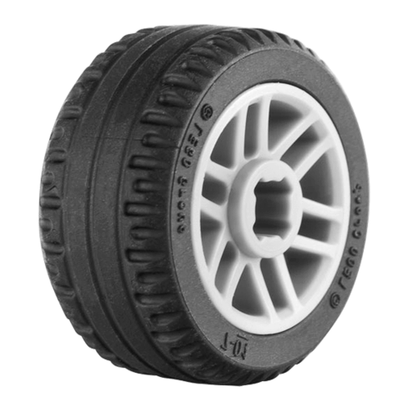 Колесо 10шт Lego Збірне 14mm D. x 9.9mm 11208c01 6029209 11209 6029208 Light Bluish Grey Б/У - Retromagaz