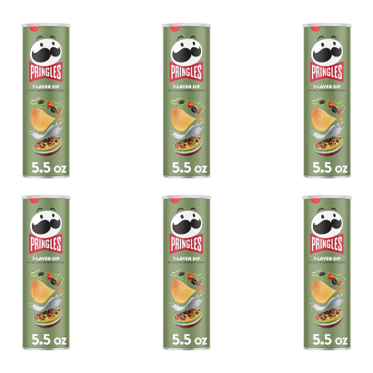 Набор Чипсы 6шт Pringles USA 7-Layer Dip 158g - Retromagaz