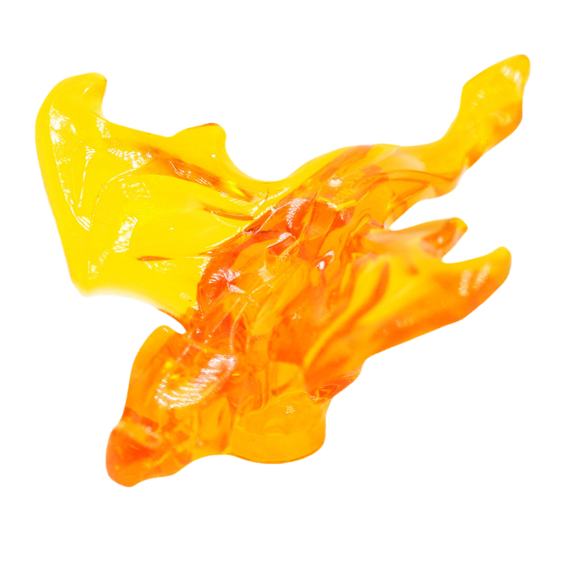 Фігурка Lego Повітря Dragon Baby with Spread Wings Ninjago Animals 5502 6490054 6513936 Trans-Orange Б/У - Retromagaz
