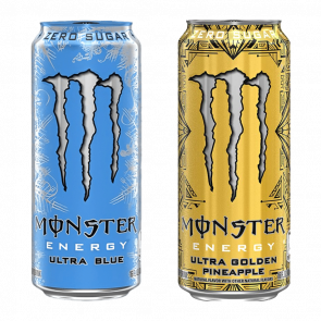 Набір Потужний (Monster Energy Ultra Blue + Ultra Gold Pineapple) Набір Потужний (Monster Energy Ultra Blue + Ultra Gold Pineapple) - Retromagaz