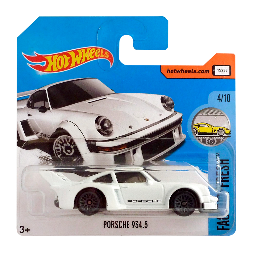 Машинка Базовая Hot Wheels Porsche Porsche 934.5 Factory Fresh 1:64 DTW87 White - Retromagaz
