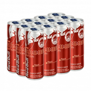 Набір Напій Енергетичний 12шт Red Bull Summer Edition Peach 250ml Набір Напій Енергетичний 12шт Red Bull Summer Edition Peach 250ml - Retromagaz