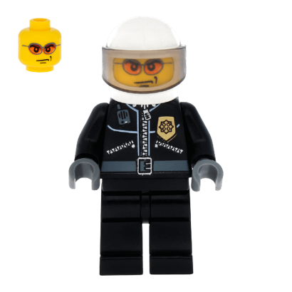 Фігурка Lego 973pb0261 Leather Jacket with Gold Badge City Police cty0102 Б/У - Retromagaz