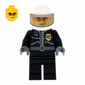 Фигурка Lego 973pb0261 Leather Jacket with Gold Badge City Police cty0102 Б/У - Retromagaz