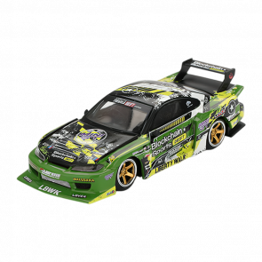 Машинка Premium MINI GT Nissan LB-Super Silhouette S15 SILVIA #555 V2 2024 Formula Drift 1:64 MGT00823-СH Green - Retromagaz