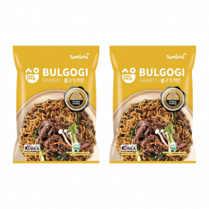 Набір Локшина 2шт Samyang Бульгогі Рамьон Bulgogi Ramyun Середньогостра 108g Набір Локшина 2шт Samyang Бульгогі Рамьон Bulgogi Ramyun Середньогостра 108g - Retromagaz