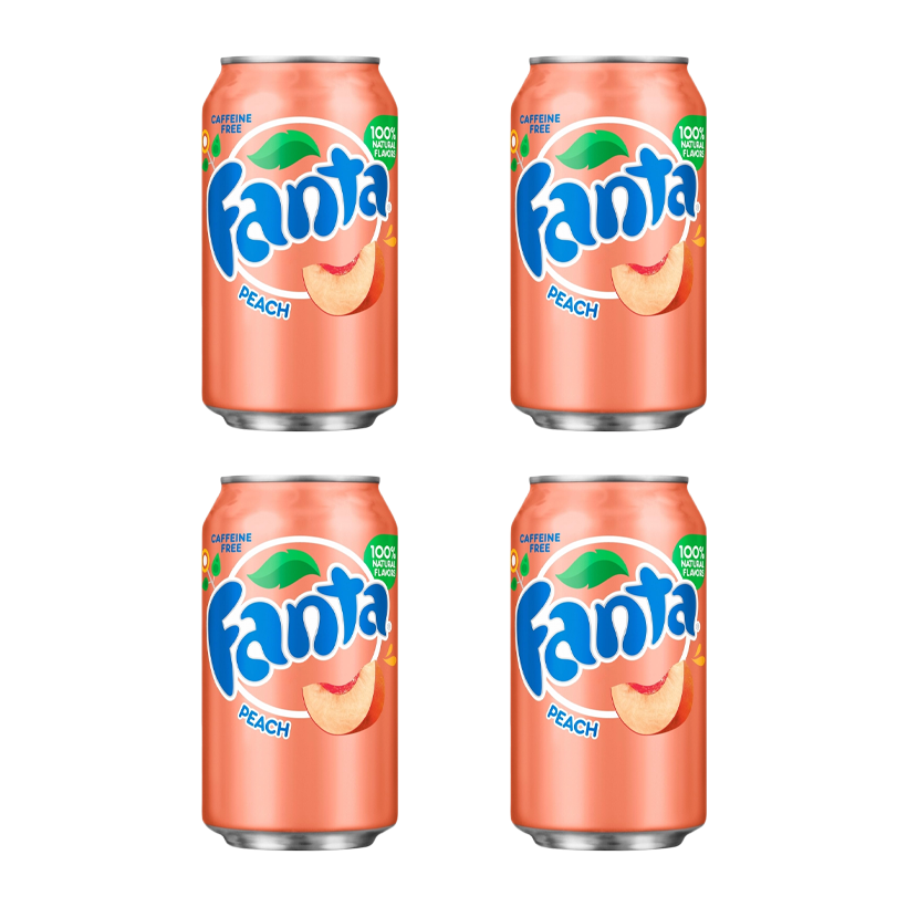 Набір Напій Fanta 4шт Peach 355ml - Retromagaz