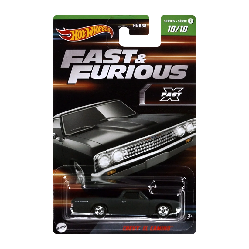 Тематична Машинка Hot Wheels Chevy El Camino Fast & Furious 1:64 HNR88/HNT10 Black - Retromagaz