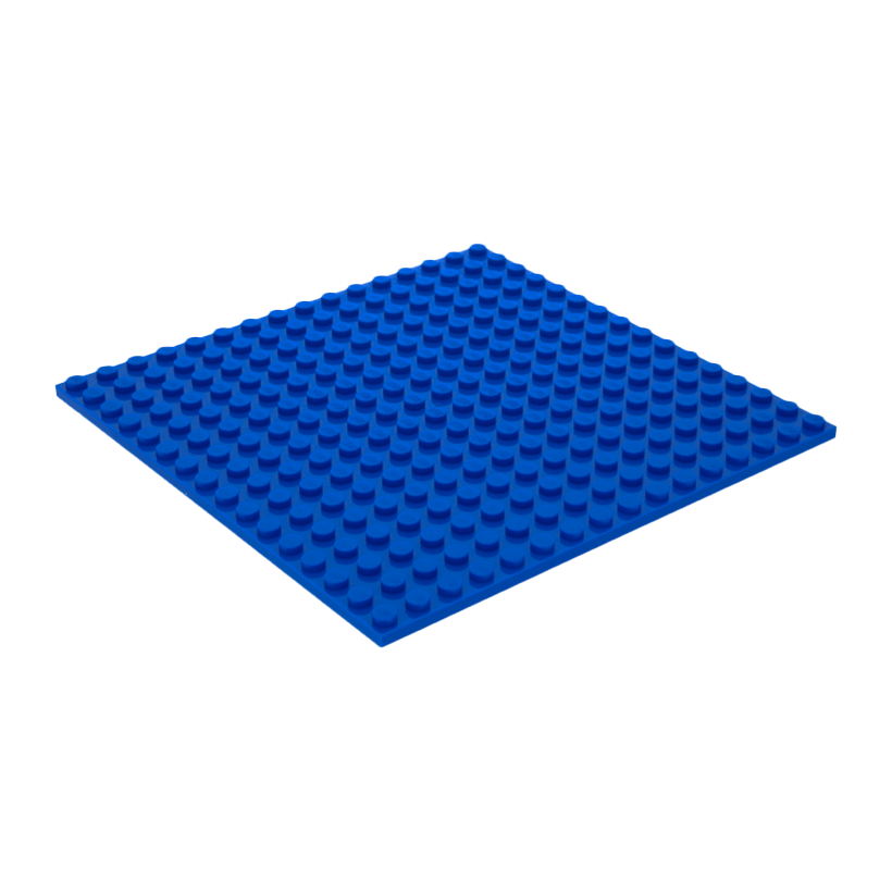 Пластина Lego Звичайна Plate with Underside Ribs 16 x 16 91405 4610305 Blue Б/У - Retromagaz