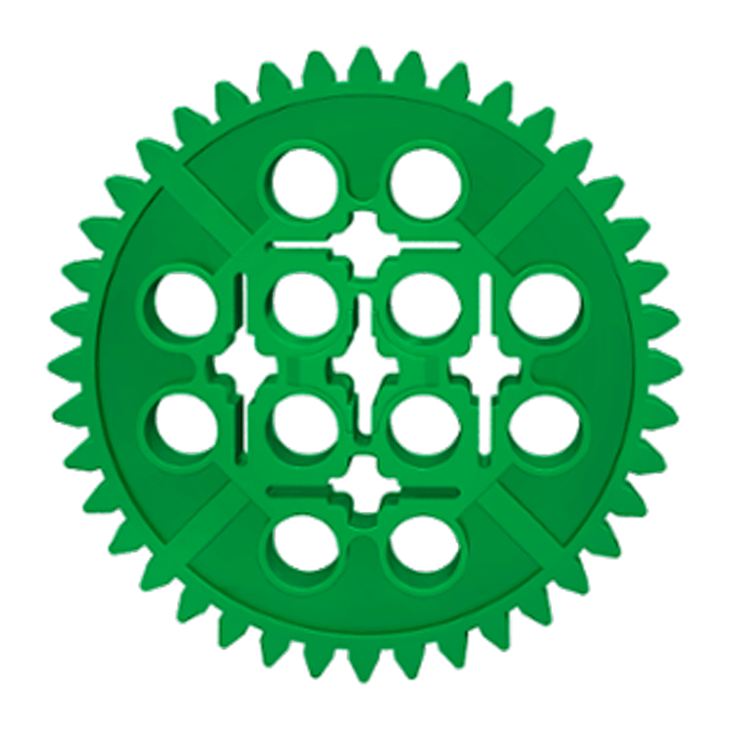 Technic Lego Шестірня 40 Tooth 3649 34432 4120109 Green Б/У - Retromagaz