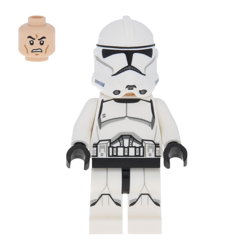 Фигурка Lego Республика Clone Trooper Phase 2 Star Wars sw0541 Б/У - Retromagaz