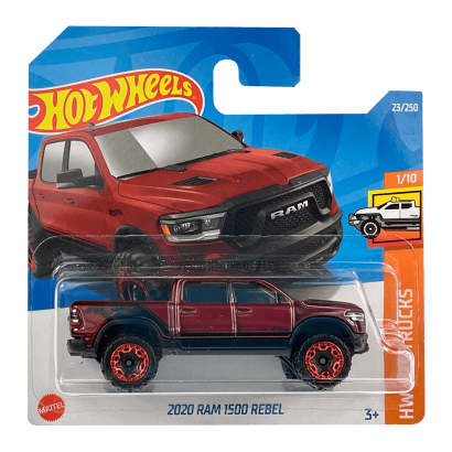Машинка Базовая Hot Wheels 2020 RAM 1500 Rebel Hot Trucks 1:64 HCX93 Red - Retromagaz