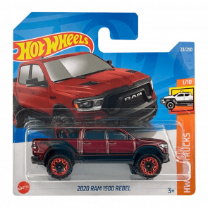 Машинка Базова Hot Wheels 2020 RAM 1500 Rebel Hot Trucks 1:64 HCX93 Red - Retromagaz