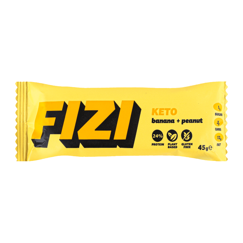 Батончик Fizi Протеїновий Keto Banana & Peanut 45g - Retromagaz