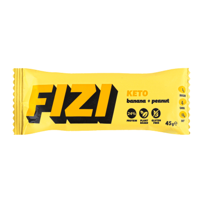 Батончик Fizi Протеїновий Keto Banana & Peanut 45g - Retromagaz