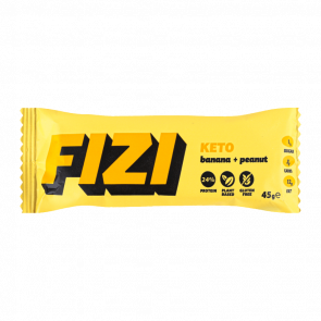 Батончик Fizi Протеїновий Keto Banana & Peanut 45g - Retromagaz