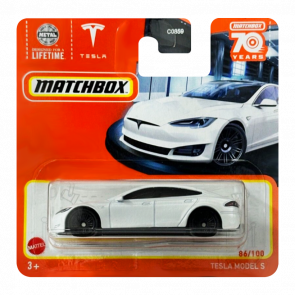 Машинка Большой Город Matchbox Tesla Model S Showroom 1:64 HLC59 White