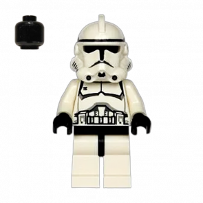 Фигурка Lego Республика Clone Trooper Phase 2 Black Head Star Wars sw0272 Б/У - Retromagaz