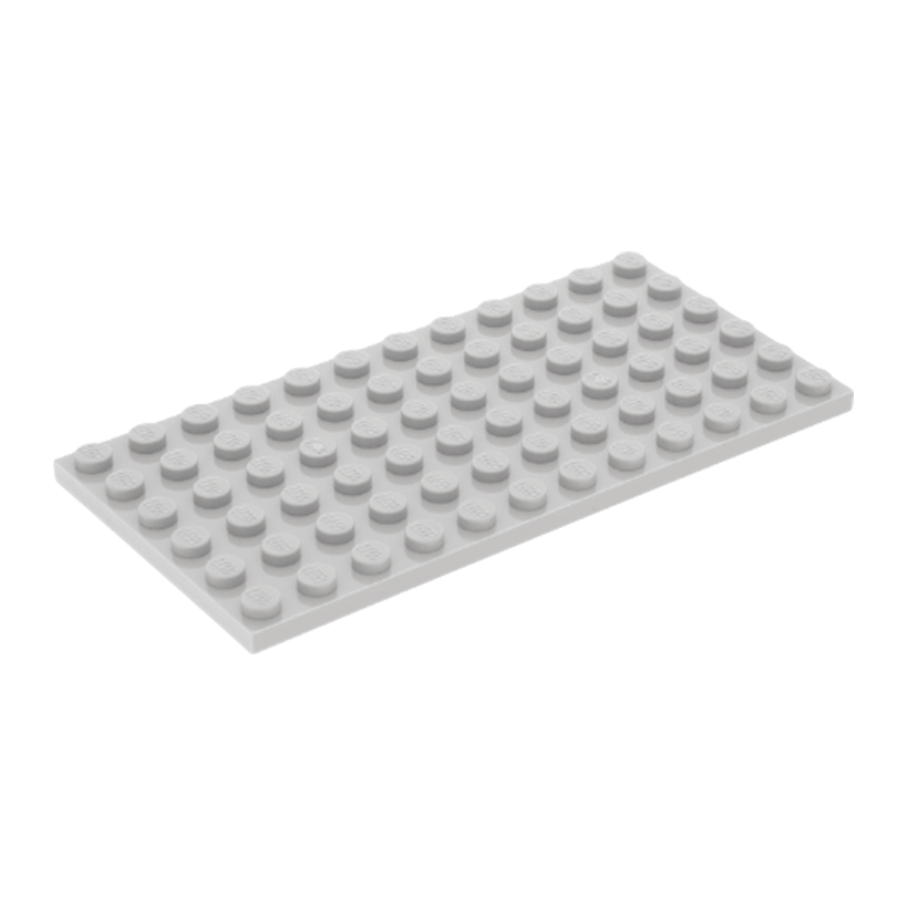 Пластина 4шт Lego Звичайна 6 x 12 3028 302802 4211400 Light Bluish Grey Б/У - Retromagaz