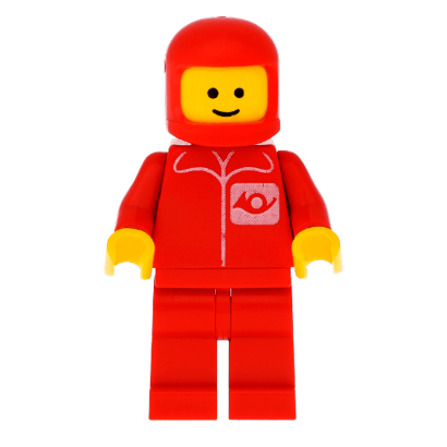 Фігурка Lego 973pb0035 Post Office Red Legs Red Classic Helmet City People post002 Б/У - Retromagaz