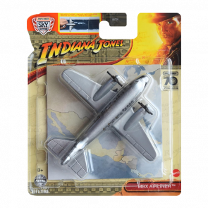 Тематическая Машинка Matchbox Airliner Indiana Jones Sky Busters 1:64 HVM49 Silver