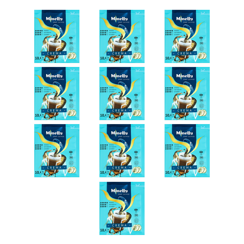 Набор Дрип-кофе 10шт Minelly Crema 10g - Retromagaz