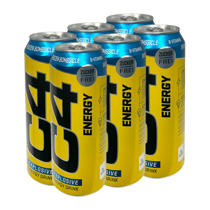 Набор Напиток Энергетический 6шт Cellucor C4 Frozen Bombsicle 500ml - Retromagaz