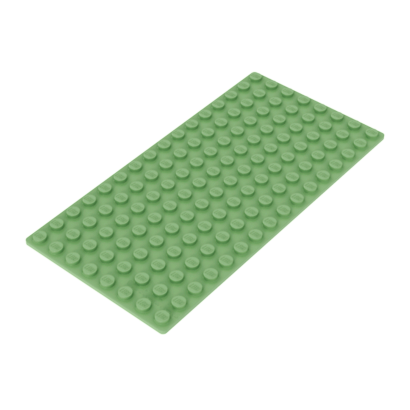 Пластина Lego Базовая 8 x 16 3865 Light Green 2шт Б/У - Retromagaz